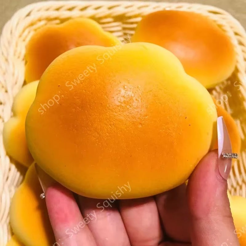 Caramel Color Cloud Bread Slow Rebound Pinch Music Decompression Vent Toy Squishy Decompression