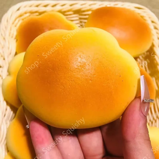 Caramel Color Cloud Bread Slow Rebound Pinch Music Decompression Vent Toy Squishy Decompression