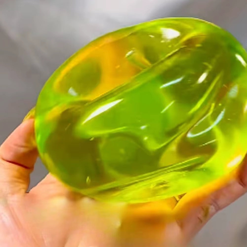 Squishy Green Apple Stress Ball Soft Fidget Sensory Toy for ADHD Autism Slow Rebound Squeeze Toy for Adults Kids Christmas Gift