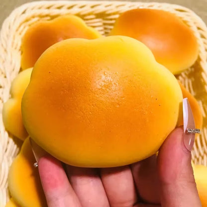 Caramel Color Cloud Bread Slow Rebound Pinch Music Decompression Vent Toy Squishy Decompression