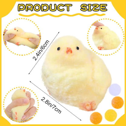 Handmade Chick Squishy Toys Ultra Soft Squishy Fidget Toys Silicone Pinch Entertainment Games for Children Christmas Gifts