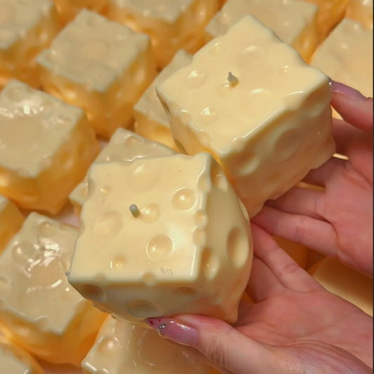 Jumbo Cheese Cube Stress Ball - Squeeze Away Stress!